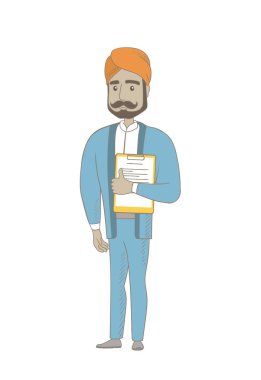 Hindu işadamı Pano belgelerle holding