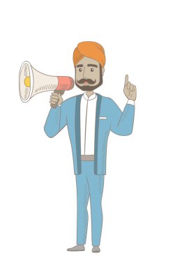 Hindu işadamı hoparlör konuşmak.