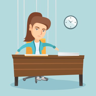 Ofis çalışanı dizeleri asılı kukla seviyorum.