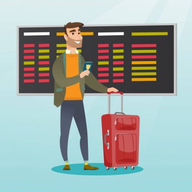 Beyaz uçak yolcu holding pasaportu.