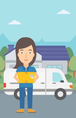 Kadın teslim kutusu.