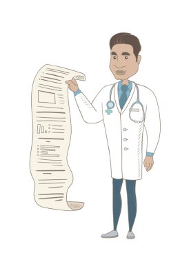 Sunu genç İspanyol doktor.