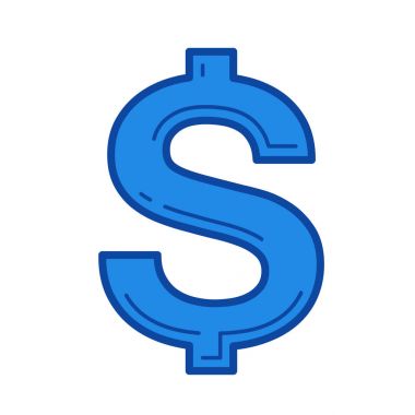 Dolar işareti simgesi.
