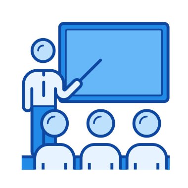 İş eğitim satırı simgesi.