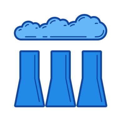 Çevre kirliliği satırı simgesi.