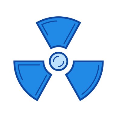 radyasyon satırı simgesi.