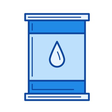 Petrol varili çizgi simgesi.