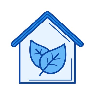 Eko ev satırı simgesi.