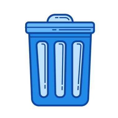 Çöp kutusu simgesi satırı.