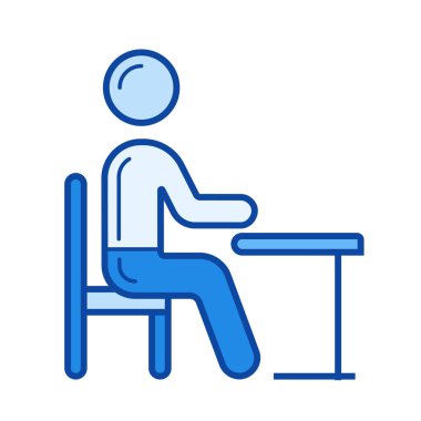 Öğrenci satırı simgesi.