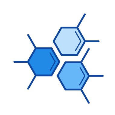 Moleküler yapısı satırı simgesi.