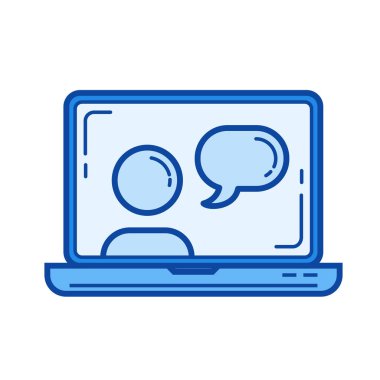 Webinar satırı simgesi.