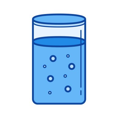 Gazlı soda satırı simgesi.