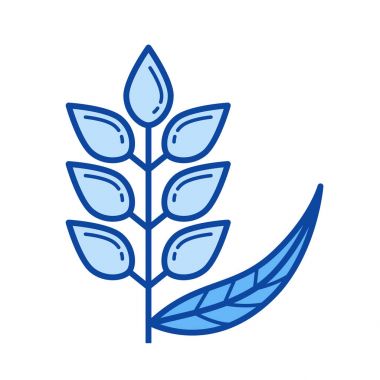 Buğday kulakları satırı simgesi.