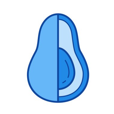 Avokado satırı simgesi.