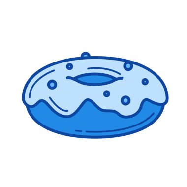 Donut çizgisi simgesi.