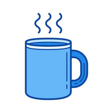 Kahve kupa satırı simgesi.