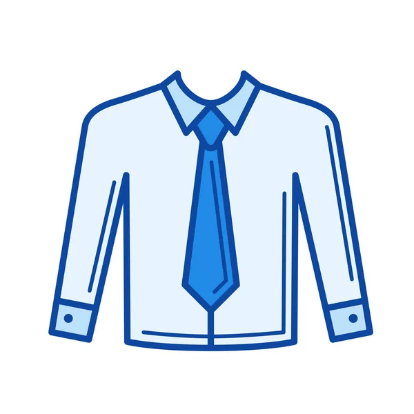 Icona linea cravatta . — Vettoriale Stock