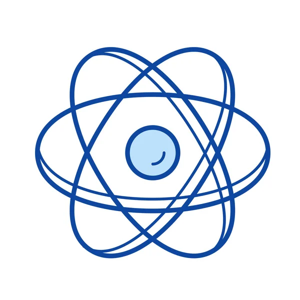 Atom struktury řádku ikona. — Stockový vektor