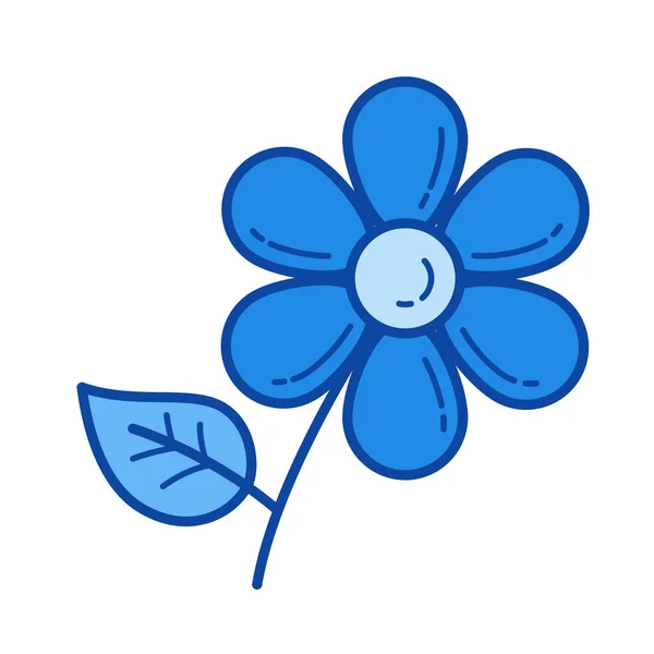 Flower line icon. — Stock Vector