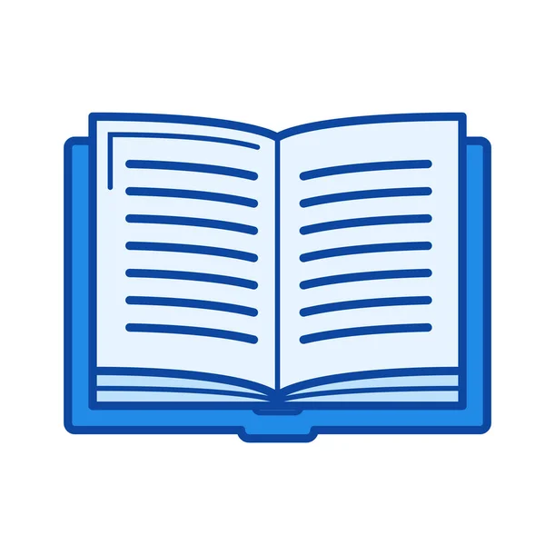 Student book linje-ikonen. — Stock vektor