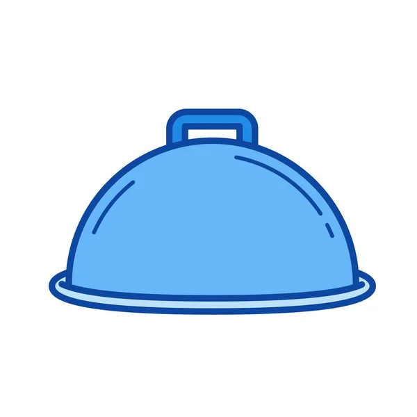 Symbolbild für gedeckte Teller. — Stockvektor