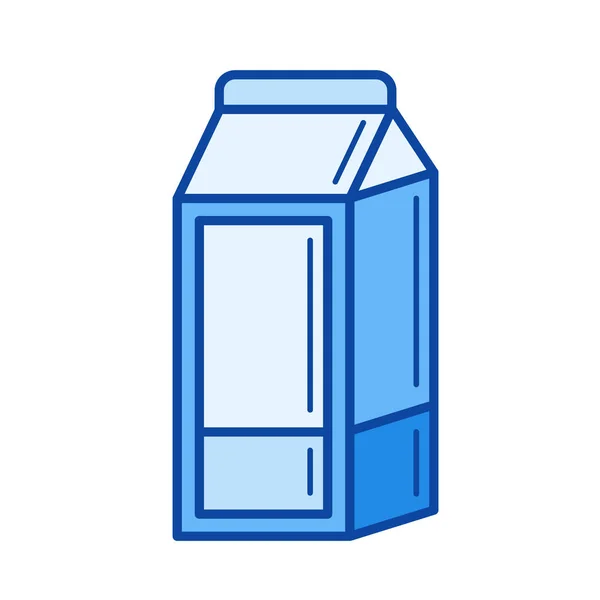 Icône ligne laitière . — Image vectorielle