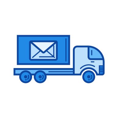 Yazı araba satırı simgesi.