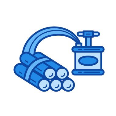 Dinamit satırı simgesi.