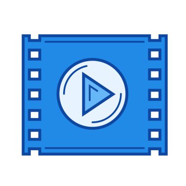 Video oynatımını satırı simgesi.