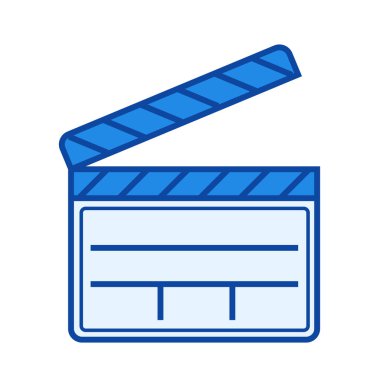 Alkış tahtası çizgisi simgesi.