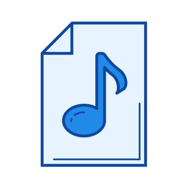 Ses dosyası satırı simgesi.