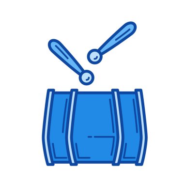 davul satırı simgesi.