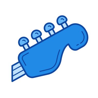 Gitar boyun satırı simgesi.