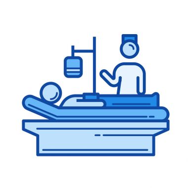 Hemşirelik satırı simgesi.