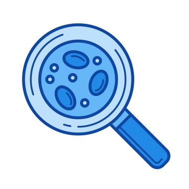 Bakteri satırı simgesi.