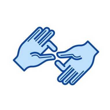 Palm el satırı simgesi.