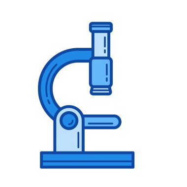 Mikroskop satırı simgesi.