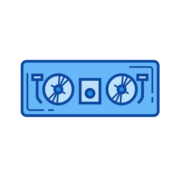 Dj controlador icono de línea . — Vector de stock