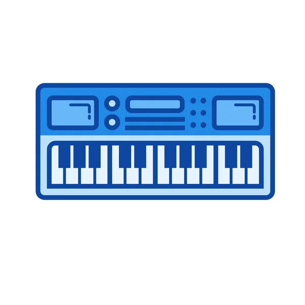 Icono de línea teclado Midi . — Archivo Imágenes Vectoriales