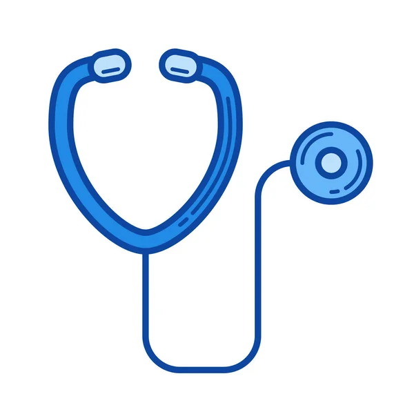 Stethoscope line icon. — Stock Vector