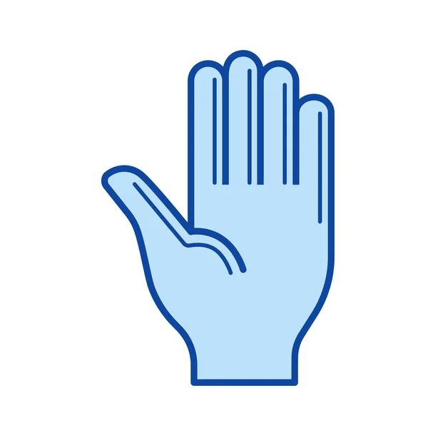 Icona della linea della mano . — Vettoriale Stock