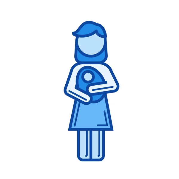 Maternity line icon. — Stock Vector