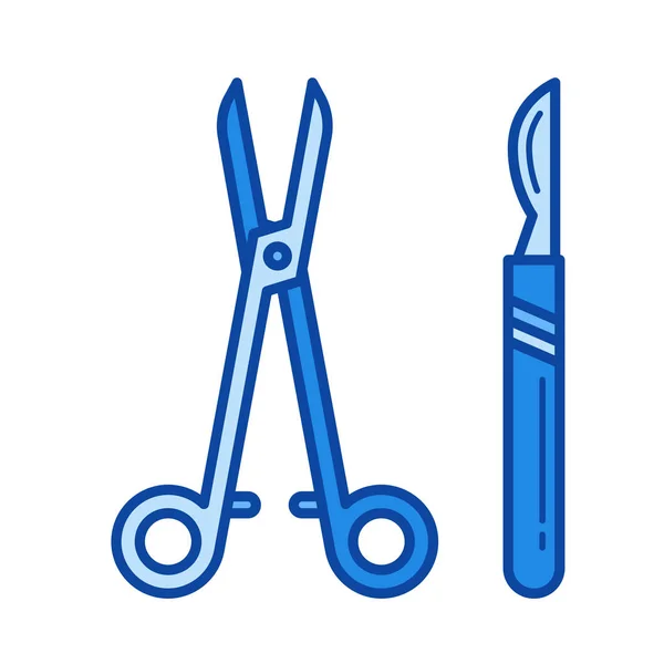 Symbol für chirurgische Instrumente. — Stockvektor