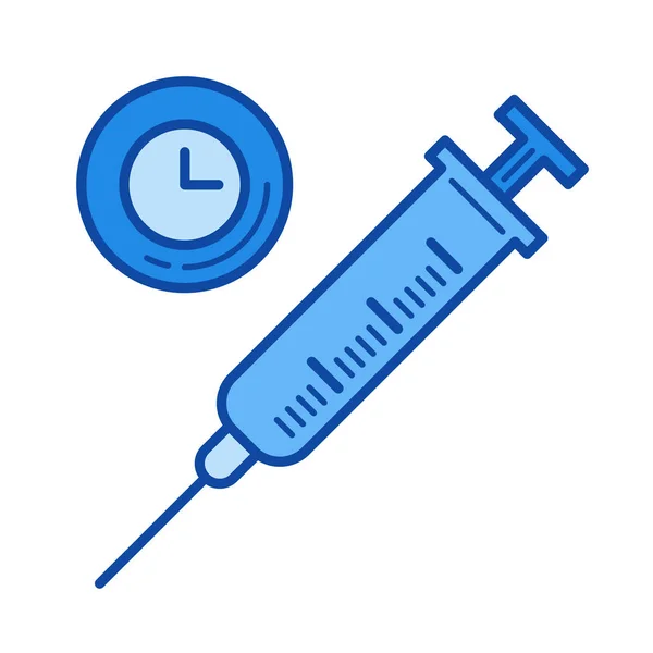 Icono de línea de anestesia . — Vector de stock