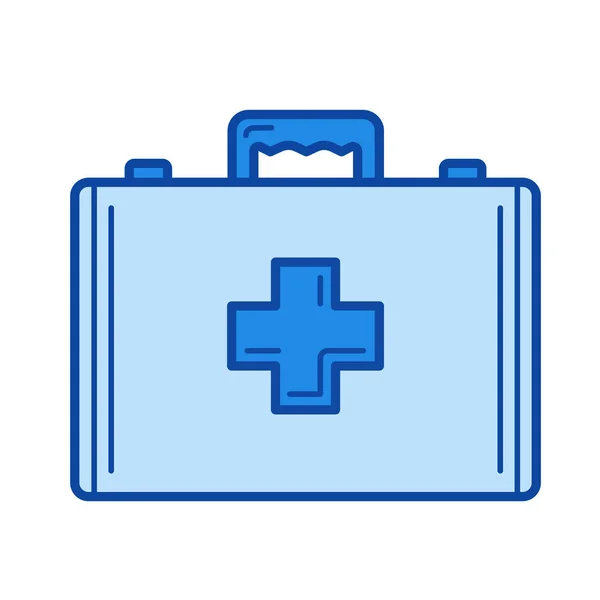 First aid kit line icon. — Stock Vector