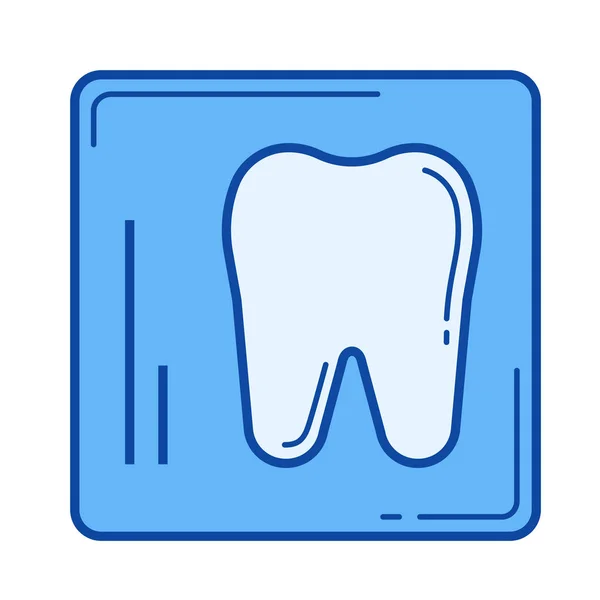 Dental x-ray line icon. — Stock Vector