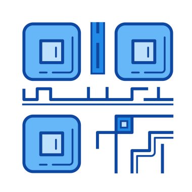 QR kod satırı simgesi.