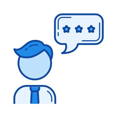 Satış asistanı satırı simgesi.