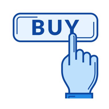 Çevrimiçi alışveriş hattı simgesi.